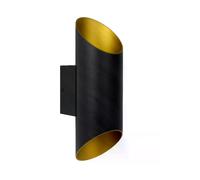 Applique murale tube noire métal QUIRIJN G9 40W Lucide