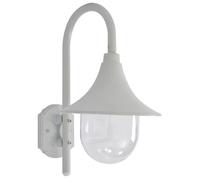vidaXL Applique murale de jardin en aluminium E27 Blanc