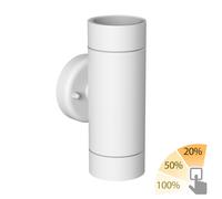 Applique murale WEDO pour extérieur blanc acier inoxydable IP44 Up