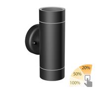 Applique murale WEDO pour extérieur noir acier inoxydable IP44 Up