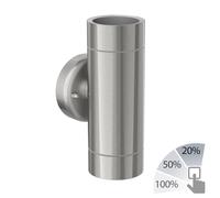 Applique murale WEDO pour l'extérieur chrome mat acier inoxydable IP44 Up