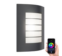 Applique murale ZYNO pour extérieur IP44 anthracite in 27 LED RGB 892lm