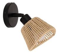 Atmosphera – Applique murale Myha – 1 spot orientable, papier tressé, E14 25W sans ampoules