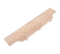 Applique Ornementale pour Meubles en Bois Sculpté A201 45x9 CM | Style Français Vintage Néoclassique, Motif Floral en Relief 3d, pour Portes D'armoire et Tiroirs Cuisine