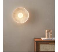 Applique ou petit plafonnier rond 27 cm en résine - Amaya