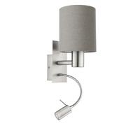 Applique PASTERI E27 1X40W en acier nickel mat 150x0x380mm