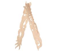 Applique Phénix Dragon Peinte Européenne Non Sculpté Bois en Décorative | Décalcomanies pour Meubles Sculptés, Motif Floral, Beige, Salon et Escaliers