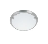 Brilliant Plafonnier Livorno 90288/11 LED E27 60 W titane blanc