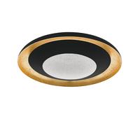 Applique/Plafonnier C2 LED 24,5W en matière synthétique noir et or D495mm