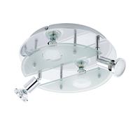 Applique/Plafonnier CABO 1 GU10 4X2,8W en acier chrome D290mm