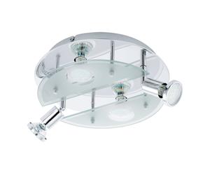 Applique/Plafonnier CABO 1 GU10 4X2,8W en acier chrome D290mm