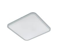 Applique/Plafonnier COGOLETO LED 30W en acier et matière synthétique blanc et argent 490x490x60mm