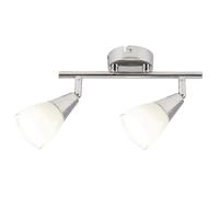 Applique-plafonnier E14 chrome 2 feux Nicolette Rabalux