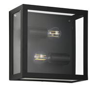 Applique/Plafonnier extérieure A1 IP44 E27 2X28W en acier noir 290x0x290mm