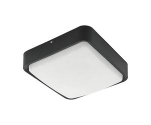 Applique/Plafonnier extérieure connectée PIOVE-C IP44 LED 14W en fonte d'aluminium noir 250x0x250mm