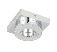 Applique/Plafonnier FRADELO LED 1X3,2W en acier chrome 140x140x60mm