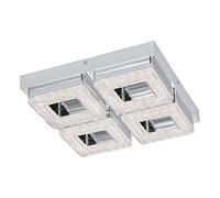 Applique/Plafonnier FRADELO LED 4X3,5W en acier chrome 280x280x60mm