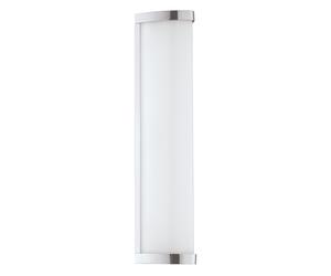 Applique/Plafonnier GITA 2 IP44 LED 8,3W en fonte métallique chrome 350x75x75mm