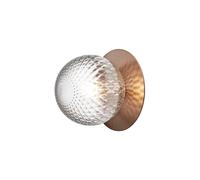 Applique/ Plafonnier Liila 1 Bronze Foncé moyen/Transparent
