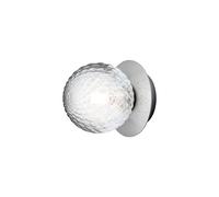 Applique/ Plafonnier Liila 1 Petit Argent/ Transparent
