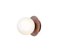 Applique/ Plafonnier Liila 1 Petit Bronze Foncé/Opale