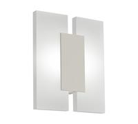 Applique/Plafonnier METRASS 2 LED 2X4,5W en aluminium nickel mat 170x0x200mm