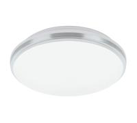 Applique/Plafonnier PINETTO IP44 LED 15,6W en acier blanc D340mm