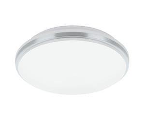Applique/Plafonnier PINETTO IP44 LED 15,6W en acier blanc D340mm