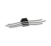 Eglo Applique/Plafonnier RONCADE 1 LED 21W en acier et aluminium noir 650x130x45mm