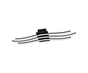Applique/Plafonnier RONCADE 1 LED 21W en acier et aluminium noir 650x130x45mm