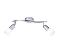 Applique Plafonnier Spot Lampe Luminaire Métal Nickel Verre Mat Blanc Chambre à Coucher Couloir