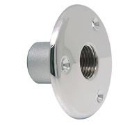 Applique pour robinet de jardin - Chromée - Femelle/Femelle 1/2"" - Ø 69mm - Raccordement invisible - Esthétique