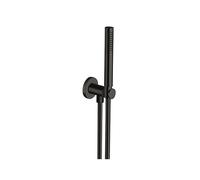 APPLIQUE PRISE D'EAU DOUCHETTE FLEXIBLE CHROME NOIR - CRISTINA ONDYNA PD47572