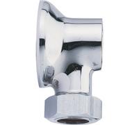 Applique renforcée avec écrou collet battu chromé - femelle 15/21 écrou 12/14 WATTS