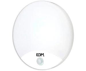 Applique ronde extérieure LED 15 W 1250 lm 6400 K IP54 avec capteur de mouvement - EDM