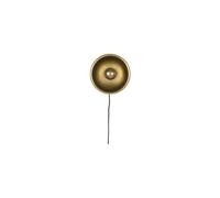 Applique ronde S en fer noir Sunny