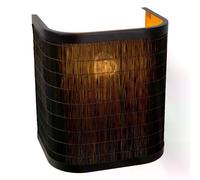 Applique rotin noir TAGALOG E27 40W intérieure Lucide
