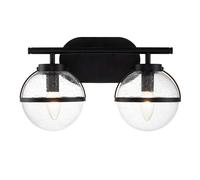 Applique salle de bain applique murale acier verre lampe miroir H 23 cm IP44