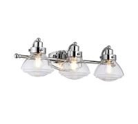 Applique salle de bain applique murale lampe miroir IP44 chromée 3 lampes