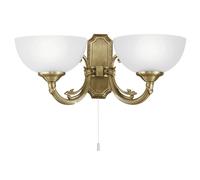 Applique SAVOY E14 2X40W en fonte métallique brun 410x0x160mm