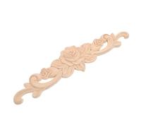 Applique Sculptée Bois Beige pour Meuble et Mur, Style Européen | Relief Texturé, Design Modulaire, Usage Salon ou Mur TV, Bois Solide, Résiste aux Fissures et Déformations