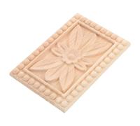 Applique Sculptée pour Meubles en Bois, Décor Européen Beige Intérieur | Décor Sculpté en Bois, Usage Salon, Finition Beige, Motif Ornemental Classique, Facile à Assortir