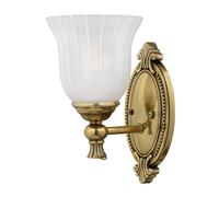 Applique SDB Francoise laiton verre 15cm G9/IP44 Hinkley