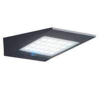 Applique Solaire Led 2,2W À Piles Avec Photovoltaïque Ip54 Gris Foncé