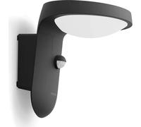 Applique solaire LED Philips 8719514476950 Tyla IP44 1,2W 255lm 4000K anthracite avec détecteur de mouvement
