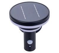 Applique solaire LED pour extérieur "NORA", lampe pour l'extérieur de style moderne, en métal et en plastique, de couleur noire, dimensions : 17,5 x 16 x 18,3 cm, avec plaque LED – gradable – avec int