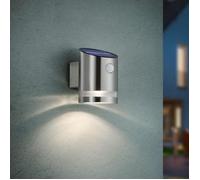 Reality Applique extérieure Salta solaire LED détecteur de mouvement argent