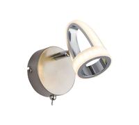 Applique spot LED design Rodrik - Argent mat