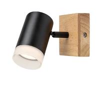 Applique spot murale chêne/noir GU10 Toras Rabalux