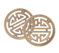 Applique Vintage en Laiton 2 Pièces pour Boîte à Bijoux